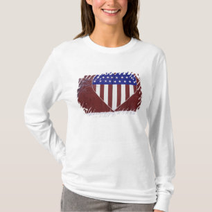 Herz-Förmiges US Flagge T-Shirt