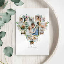 Herz Foto Collage Romantische Paare Hochzeit
