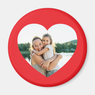 Herz Foto Rot Magnet