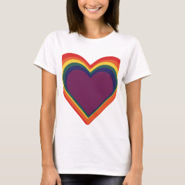 Herz für Kunst - Rainbow Colors - Regenbogenfarben T-Shirt