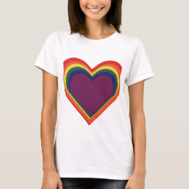 Herz für Kunst - Rainbow Colors - Regenbogenfarben T-Shirt