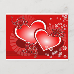 Herz für Liebe Postkarte