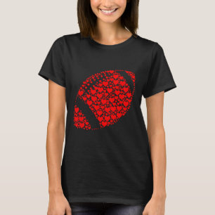 Herz-Fußballliebhaber Lustig Fußball ist mein Vale T-Shirt