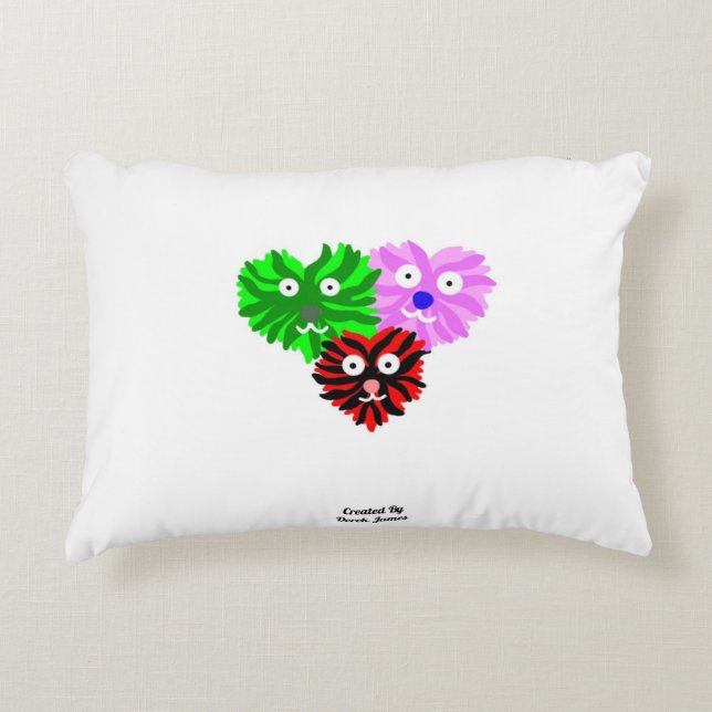 Herz Fuzzies Accent Pillow Dekokissen (Vorderseite)