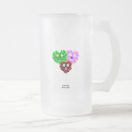 Herz Fuzzies Große Mattierte Tasse