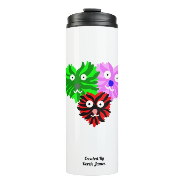 Herz Fuzzies Thermal Tumbler Thermosbecher (Vorderseite)