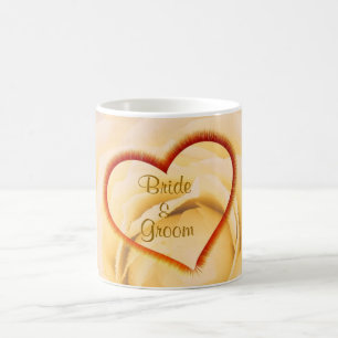 Herz-Gastgeschenk Hochzeits-Tasse Kaffeetasse
