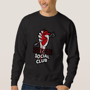 Herz gebrochener sozialer Club, der gegen Valentin Sweatshirt