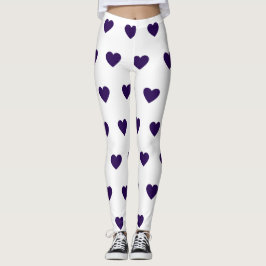 Herz gedruckte Leggings
