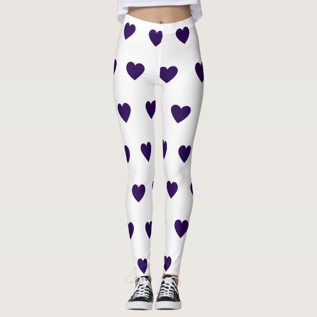 Herz gedruckte Leggings (Vorderseite)