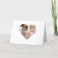 Herz geformt 2 Foto Collage Poster