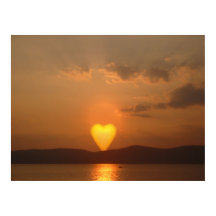 Herz geformt Sun Print