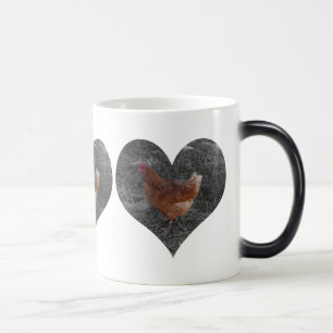 Herz-geformte Huhn-Tasse Verwandlungstasse