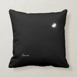Herz-geformter Mond Kissen