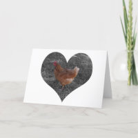 Herz-geformtes Huhn
