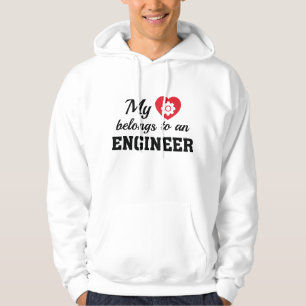 Herz gehört Ingenieur Hoodie