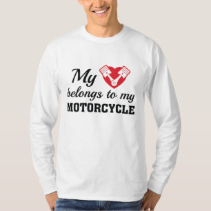 Herz gehört Motorrad T-Shirt