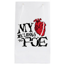 Herz gehört Poe-Geschenk-Tasche Kleine Geschenktüte