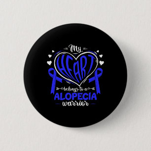 Herz gehört zu einem Alopezie Krieger Alopezie Awa Button