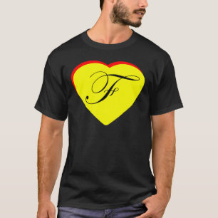 Herz Gelb F Hochzeit Einladung MUSEUM Z T-Shirt