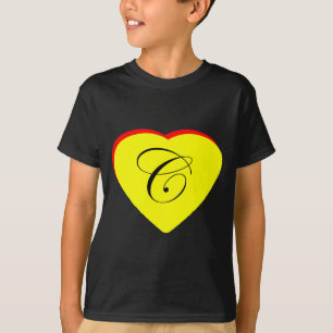 Herz Gelb Rot C Hochzeit Einladung MUSEUM Z T-Shirt
