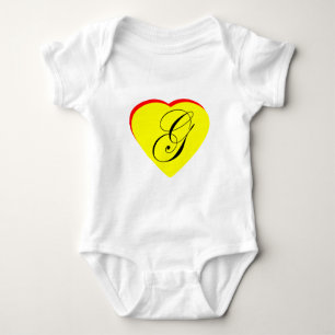 Herz Gelb Rot G Hochzeit Einladung MUSEUM Z Baby Strampler