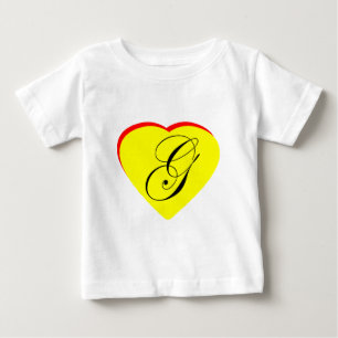 Herz Gelb Rot G Hochzeit Einladung MUSEUM Z Baby T-shirt