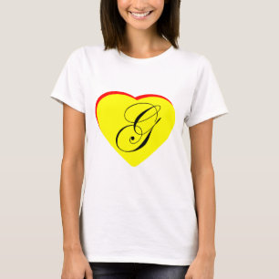 Herz Gelb Rot G Hochzeit Einladung MUSEUM Z T-Shirt