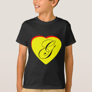 Herz Gelb Rot G Hochzeit Einladung MUSEUM Z T-Shirt