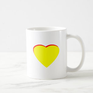Herz Gelb Rote Hochzeit Einladung MUSEUM Zaz Kaffeetasse