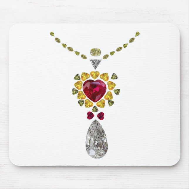 Herz Gemstone Art Mousepad (Vorne)