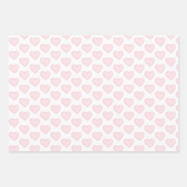 Herz Geschenkpapier Set