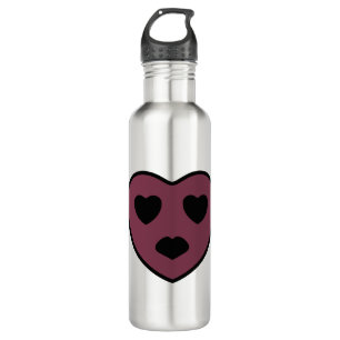 Herz-Gesicht-Pout Edelstahlflasche