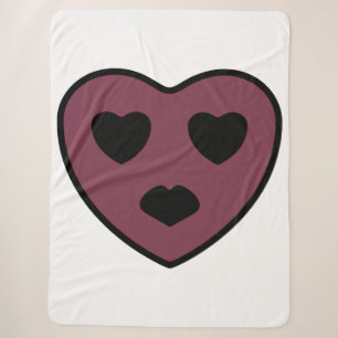 Herz-Gesicht-Pout Sherpadecke