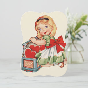 Herz Girl Child Retro Niedliche Kinder