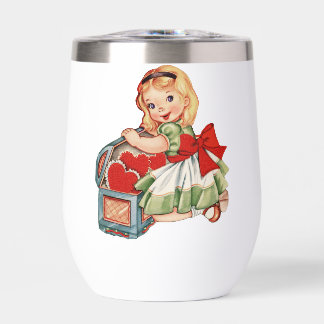 Herz Girl Child Retro Niedliche Kinder