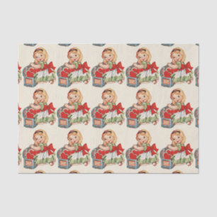 Herz Girl Child Retro Niedliche Kinder Seidenpapier