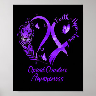 Herz Glaube Hoffnung Liebe Opioid Überdosis Lila B Poster