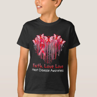 Herz Glaube Hoffnung Liebe Rotes Herz Krankheit Sc T-Shirt