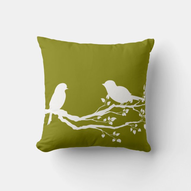Herz Gold Schöner Baum Kissen (Vorderseite)