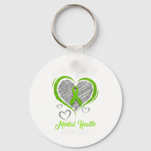 Herz Green Ribbon Mental Health S Bewusstsein Schlüsselanhänger