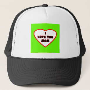 Herz-grünes lt Transp Filled The MUSEUM Zazzle GIF Truckerkappe