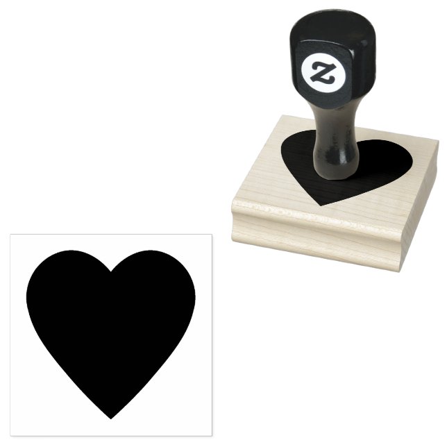 Herz Gummistempel (Stempel)