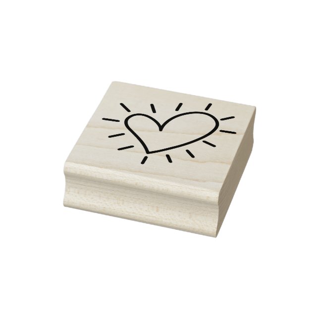 Herz Gummistempel (Stempel)