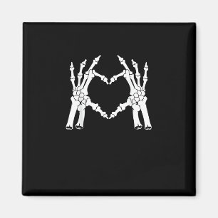 Herz - Halloween Skeleton Hand Magnet