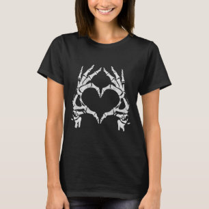 Herz Hände - Halloween - Skelettfächer Herzenslied T-Shirt