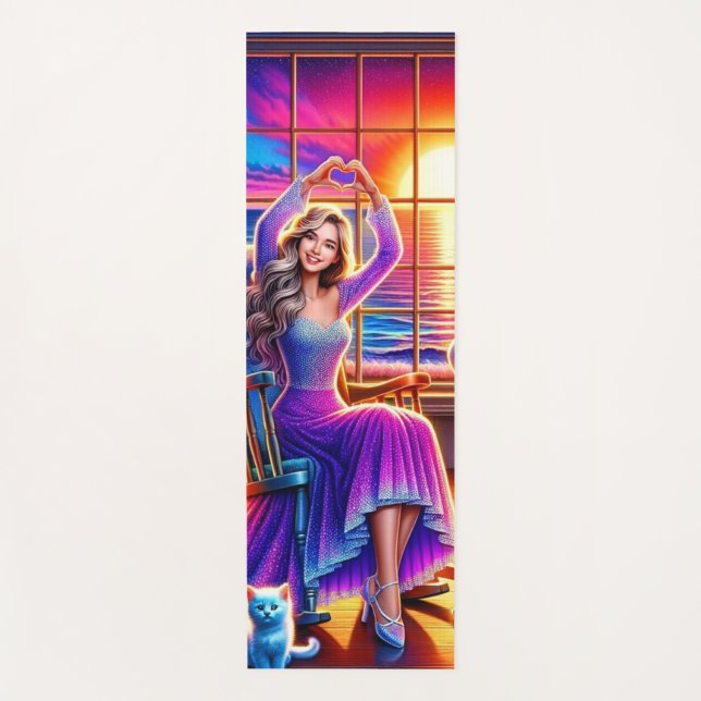 Herz-Hände Yogamatte (Vorderseite)