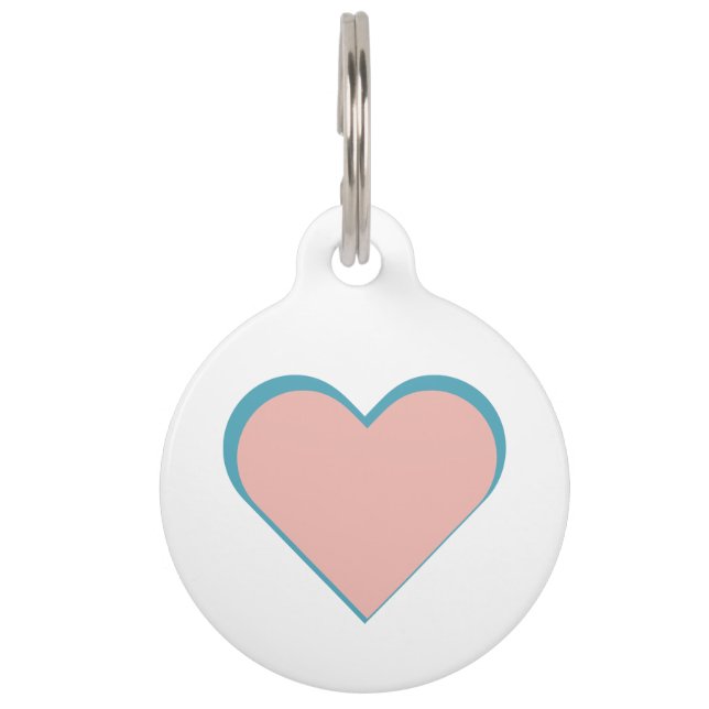 Herz ♥ Heart Haustiermarke (Vorderseite)
