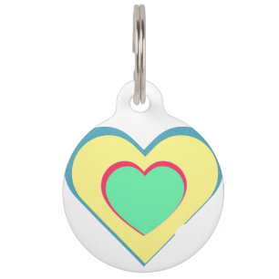 Herz ♥ Heart – Rainbow Colors – Regenbogenfarben Haustiermarke