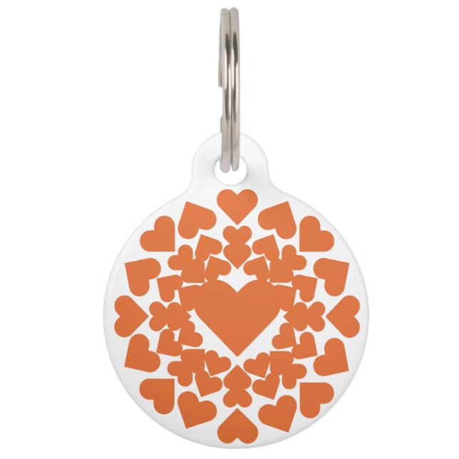 Herz ♥ Heart Sun Haustiermarke (Vorderseite)